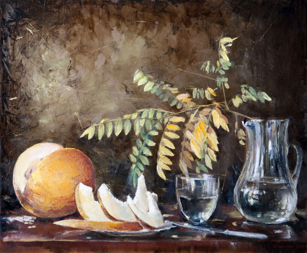 Still life with melon