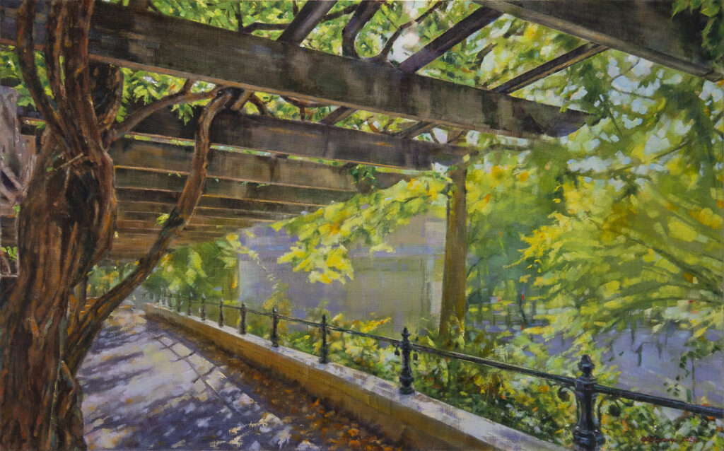 Wisteria Pergola at the Mall